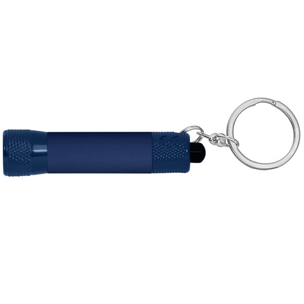 Chroma Softy Monochrome Classique Porte-clés lampe de poche à 3 LED - Bleu marine / Jet d’encre 4 couleurs