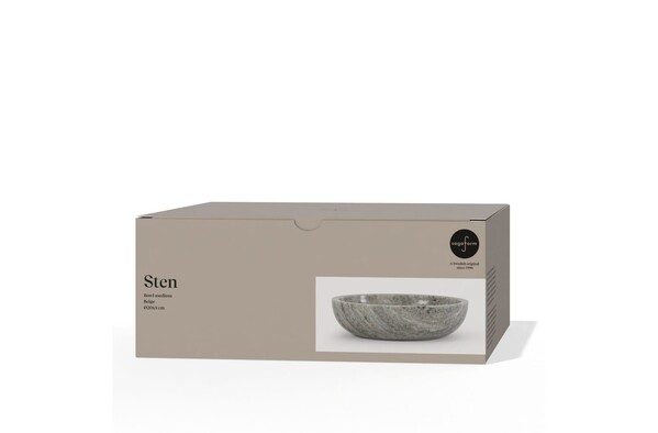 Sagaform Sten Travertine Marble Bowl - Beige
