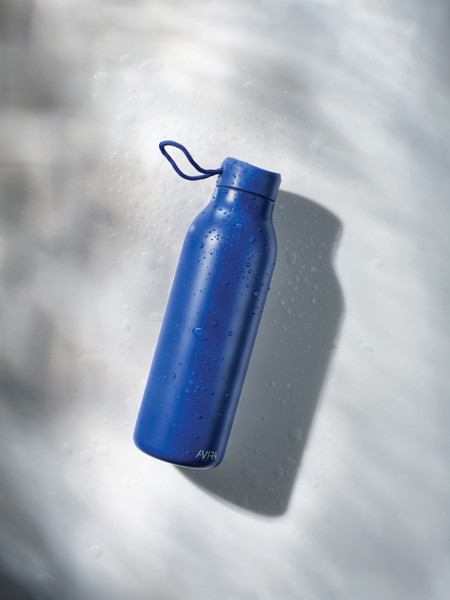 Avira Avior vacuum bottle 500 ml, recycled steel - Royal Blue