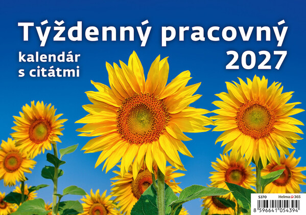 Plánovací stolní kalendář Týždenný s citátmi 2027
