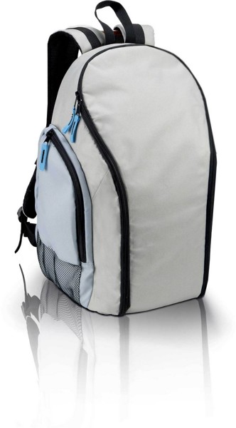 Backpack Cool Bag - Light Grey / Sky Blue