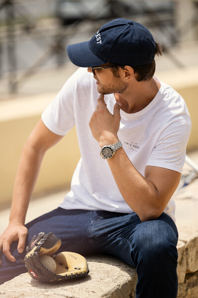 Harvest Twoville Slub U-neck T-shirt White L
