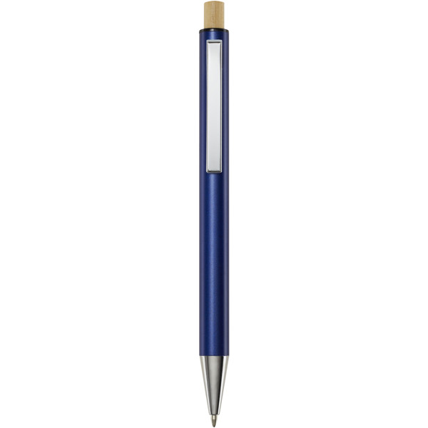 Stylo bille en aluminium recyclé Cyrus (encre noire) - Marine