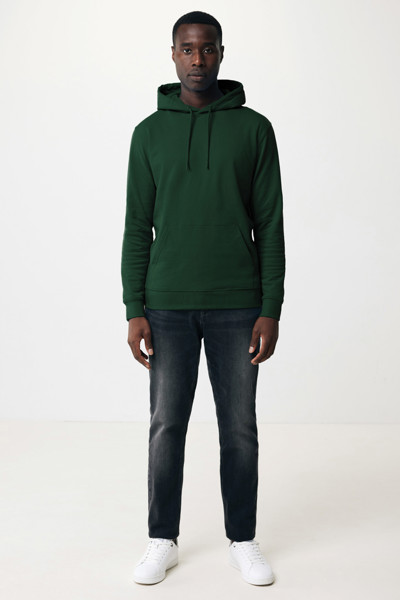 Sweat à capuche en coton recyclé Iqoniq Jasper - Forest Green / S