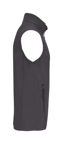 3-Layer Softshell Bodywarmer Vest KA403 - Dark Grey / L