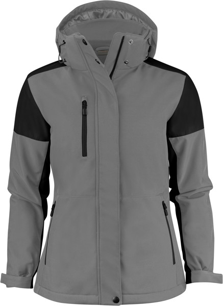 Ladies' Winter Softshell Jacket Printer | Prime Padded Softshell Women - Anthracite / Black / L