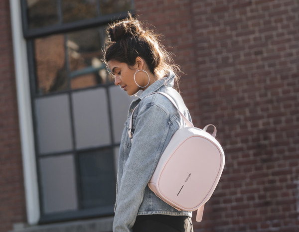 Elle Fashion, Anti-theft backpack - Pink