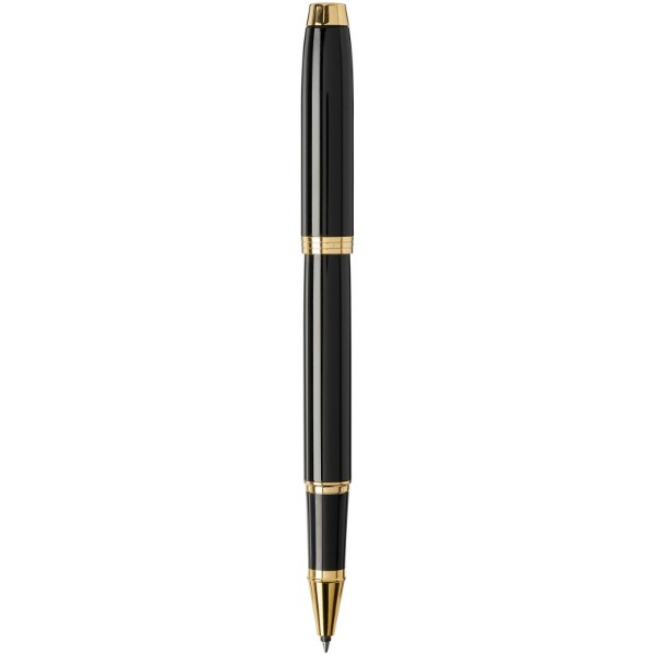 Caneta rollerball "IM" - Preto liso / Dourado