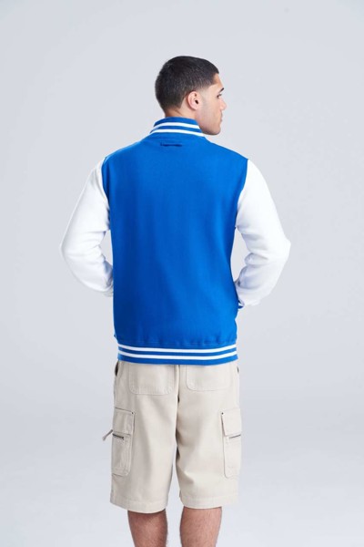 Varsity Jacket - Royal Blue / Arctic White / 2XL