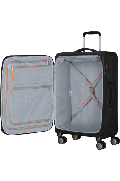 American Tourister - Wanderlite Spinner M Exp Tsa - Shadow Black