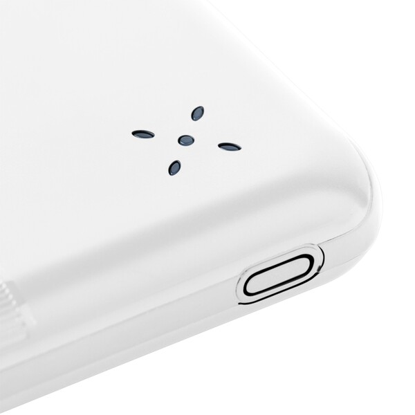 Recycled ABS powerbank Tavi - white