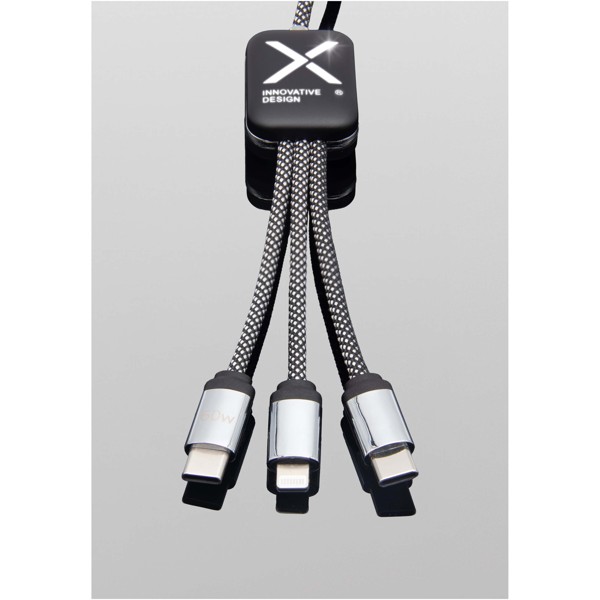 SCX.design C33 60W Typ C Ladekabel mit doppeltem Leuchtlogo
