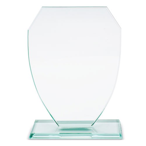 PLACA DE VIDRO COM BASE