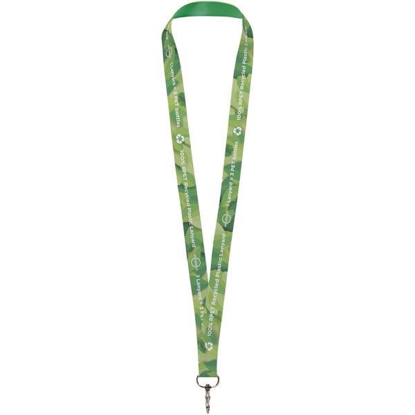 Lana recycled PET lanyard - full colour 2-sided sublimation - White / 10mm