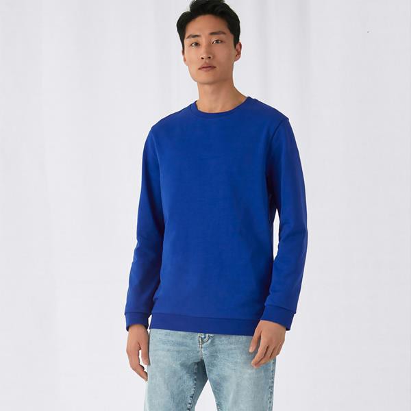 Sweatshirt B&C #Set-In 280G - 80% Algodão (Investindo Em Better Cotton)/ 20% Poliéster Reciclado - Branco / L