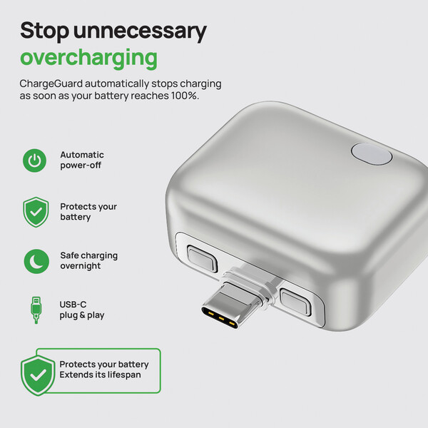 Adaptateur USB-C à déconnexion automatique ChargeGuard RCS