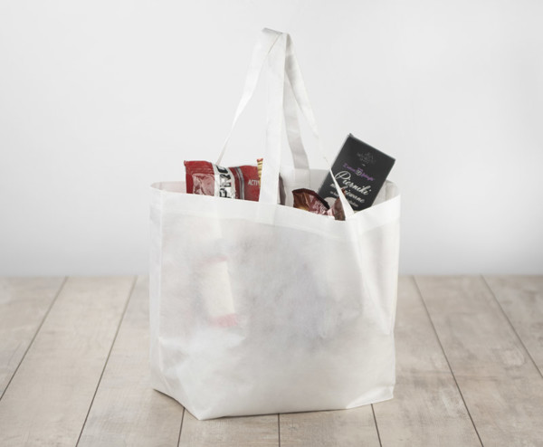 Shopping bag RPET TEAR - white