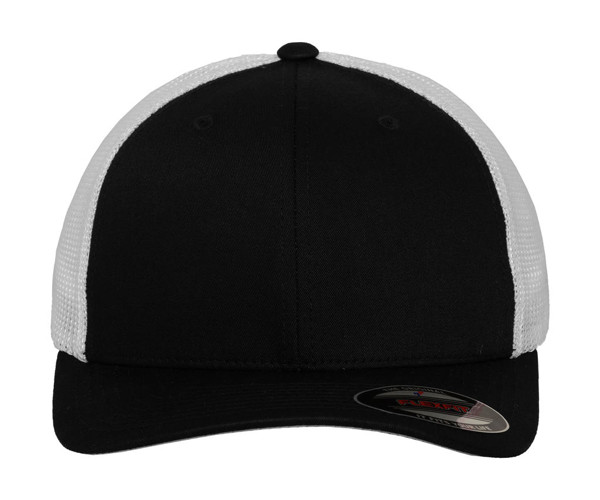 Mesh Trucker 2-Tone Cap - Black / White / L/XL