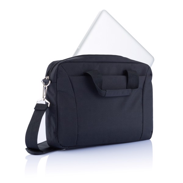 15,4” computertaske PVC fri, sort