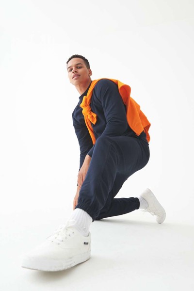 College Cuffed Jogpants - Arctic White / XS