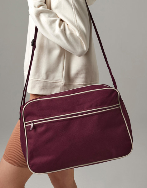 Retro Shoulder Bag - Black / White / ONE SIZE
