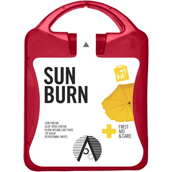 MyKit Sun Burn First Aid Kit - Red