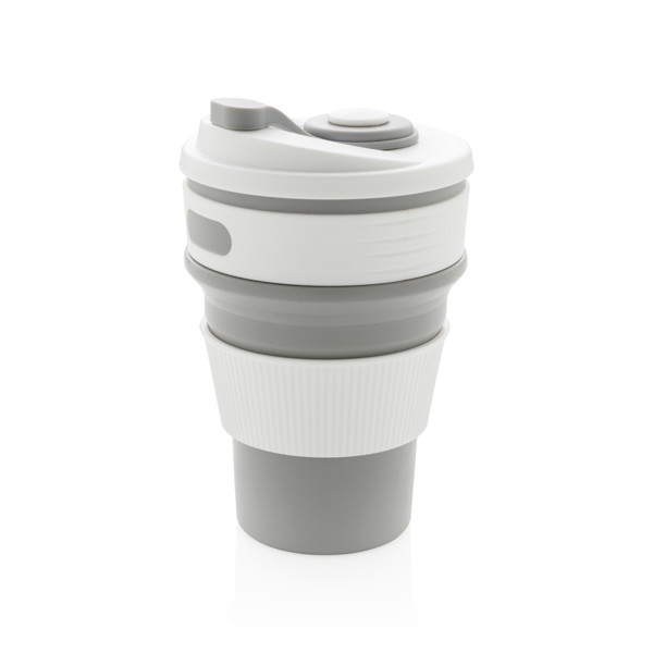 Zložljiva skodelica Xd Collection, 350 ml silikon - Siva
