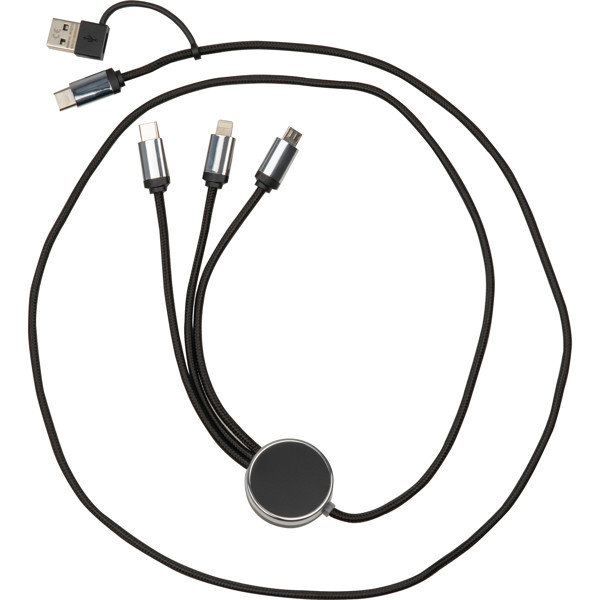 Charging cable with a light function INGE - Black