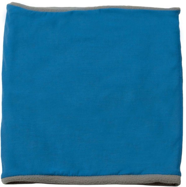 Fleece-Lined Neckwarmer - Lagoon / Light Grey