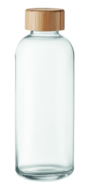 Glass bottle 650ml bamboo lid Frisian