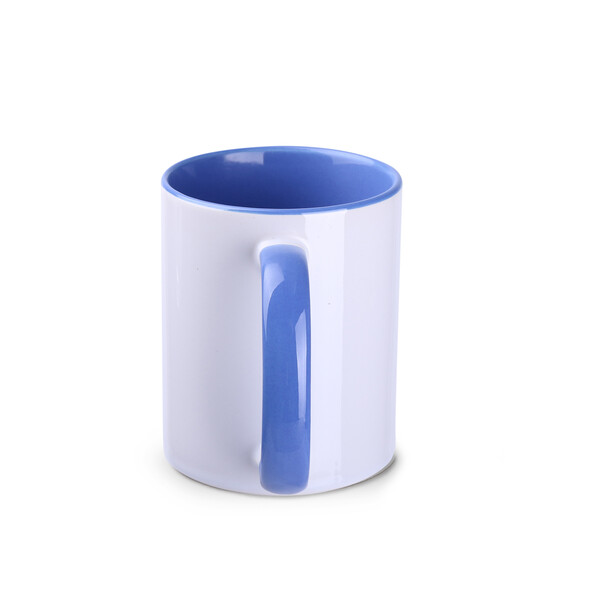 Sublimation mug Tomek Art Duo 300ml white/reflex blue