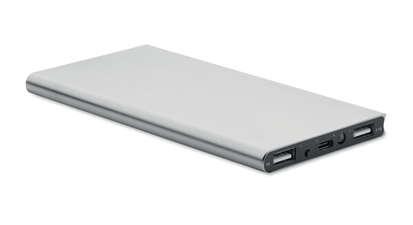 Power bank 8000 mAh Powerflat8c - Matt Silver