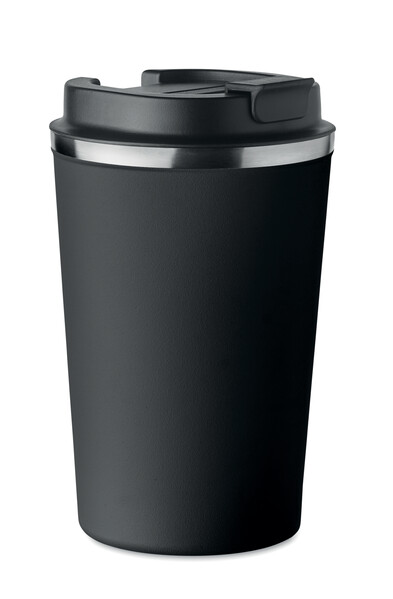 Dvojstenný pohár 350 ml Brace - Čierna
