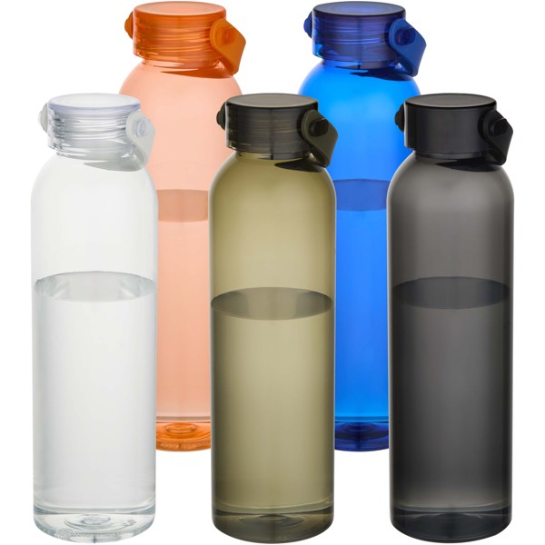 Recyklovaná plastová fľaša na vodu Alti 630 ml RCS - Čierna