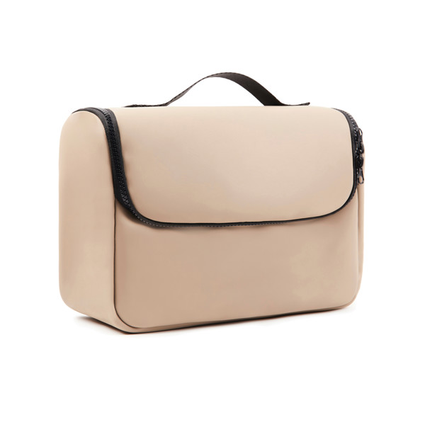 Vinga Baltimore toiletry bag, water-repellent PU - Greige