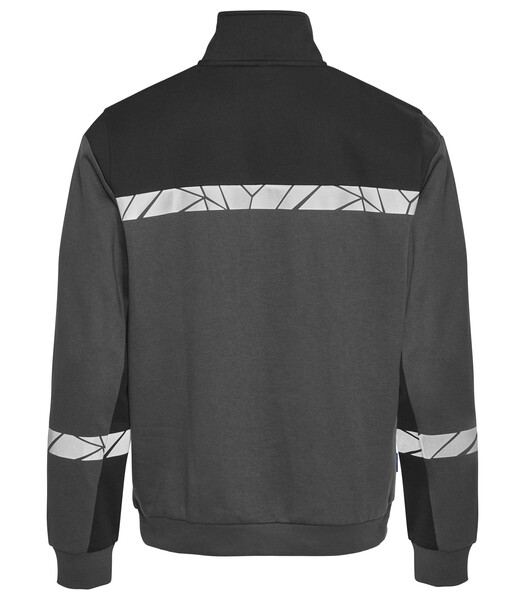 7102 1/2 ZIP SWEATSHIRT PGL Grey/Black XXL