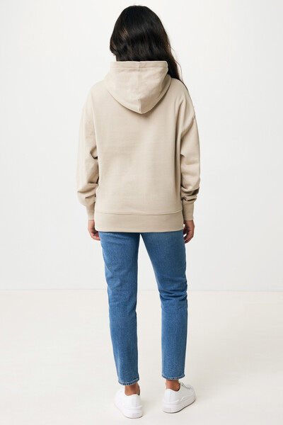 Mikina s kapucí Iqoniq Yoho relaxed fit z recykl. bavlny - Desert / L