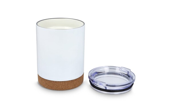 Lena thermo mug ceramic,350ml - White