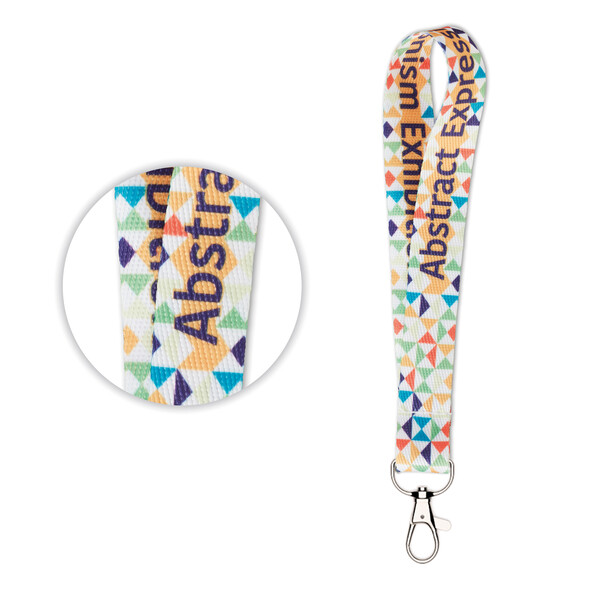 Sublimated polyester twill short strap - Full colour
