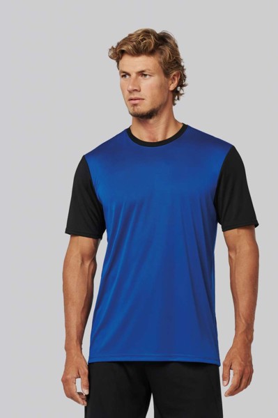 Adults' Bicolour Short-Sleeved T-Shirt - White / Black / XL