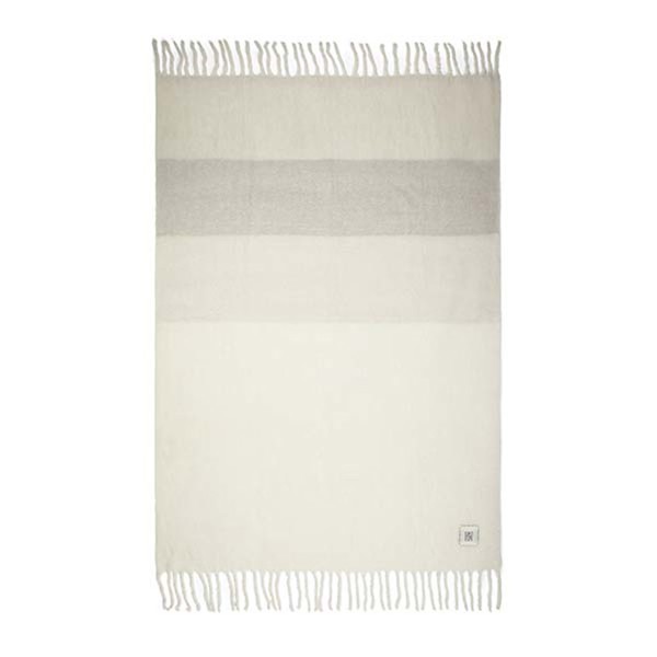 VINGA Plaid en laine mélangée Saletto - Beige / Beige
