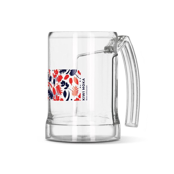 MUG CHOPE DE BIERE PLASTIQUE (TRITAN) 50 cl RAS BORD