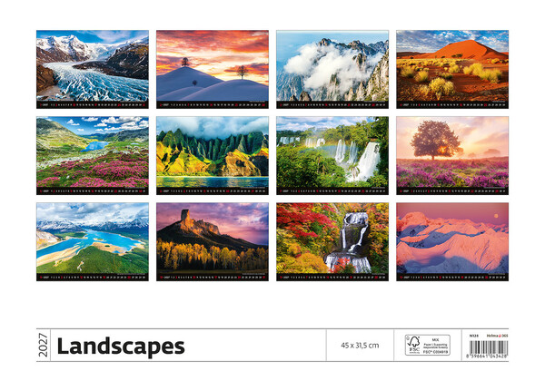 Nástěnný kalendář Landscapes 2027