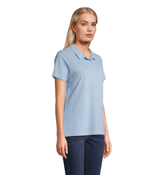 PULSE WOMEN POLO - Niebieski / L