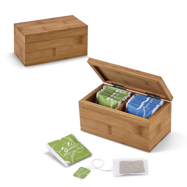 PS - BURDOCK. Bamboo tea box
