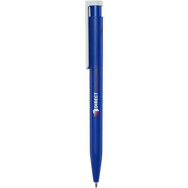 Stylo bille Unix en plastique recyclé (encre noire) - Bleu royal