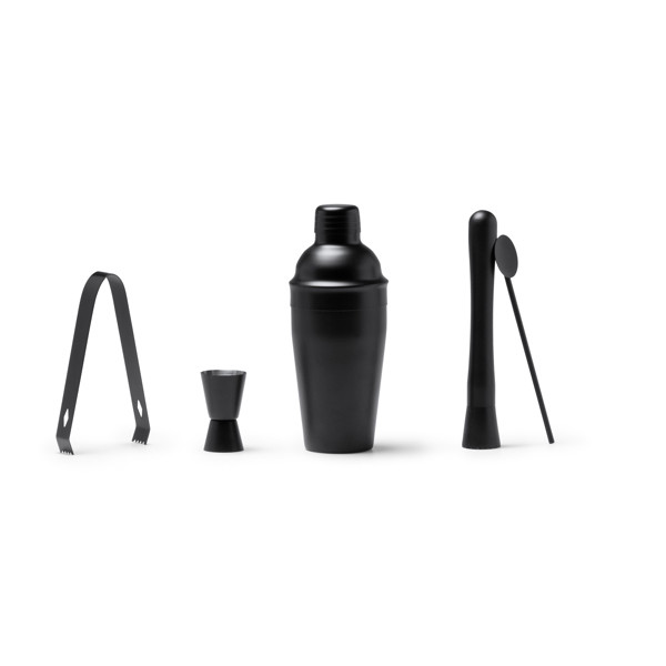 Personalized stainless steel cocktail set with 550 ml shaker