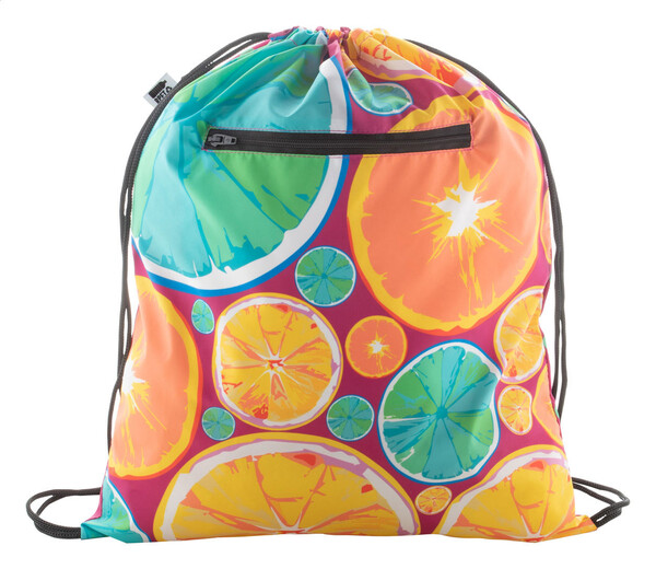 Sac piscine CreaDraw Zip RPET - Noir / Blanc