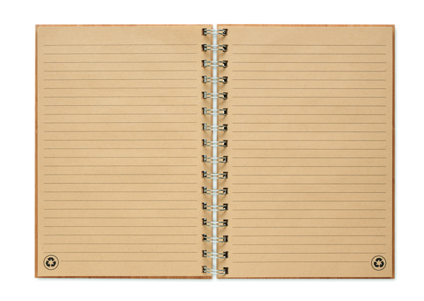 Bloco de bambu espiral A5 Bram