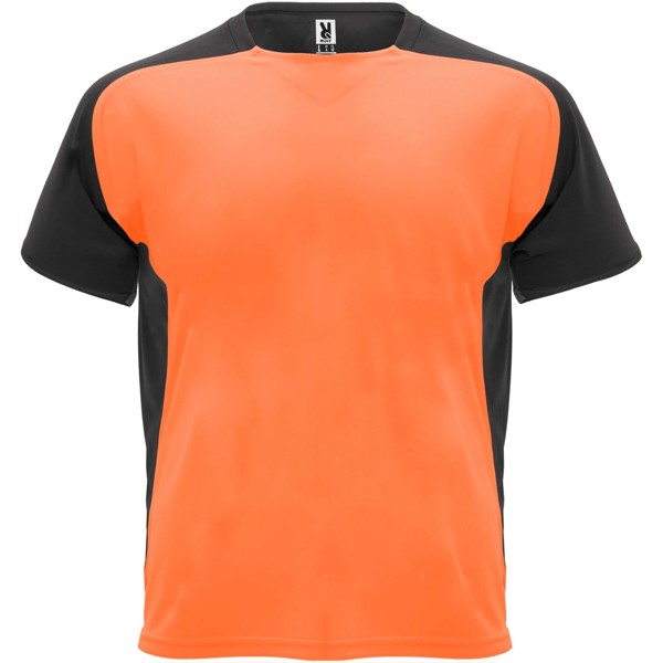 T-shirt de sport Bugatti à manches courtes pour enfant - Fluor Orange / Noir / 8